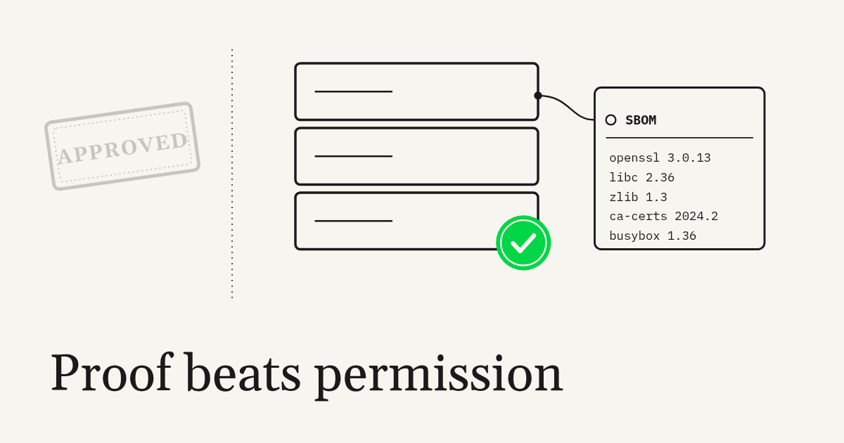 Proof beats permission